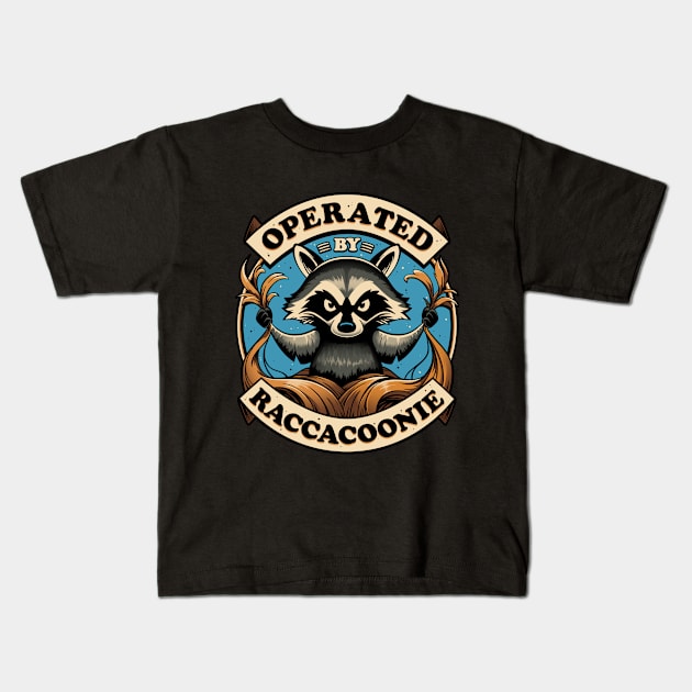 Raccoon Supremacy - Evil Trash Panda Kids T-Shirt by Snouleaf